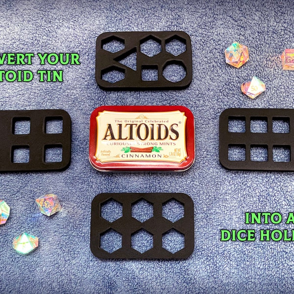 Altoid Dice Insert - Foam - DnD dice set - D20 - D6 - D-8 - D10 - D4