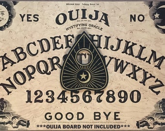 Ouija Planchette - Moon & Sun - Wooden, Occult, Divination, for Spirit Boards (Planchette Only)