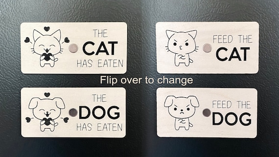 Did You Feed The Dog Fish Cat Pet Feeding Reminder Magnetic