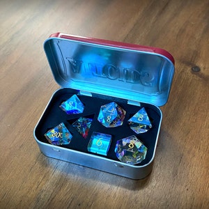 Altoid Dice Insert Foam DnD dice set D20 D6 D-8 D10 D4 image 4