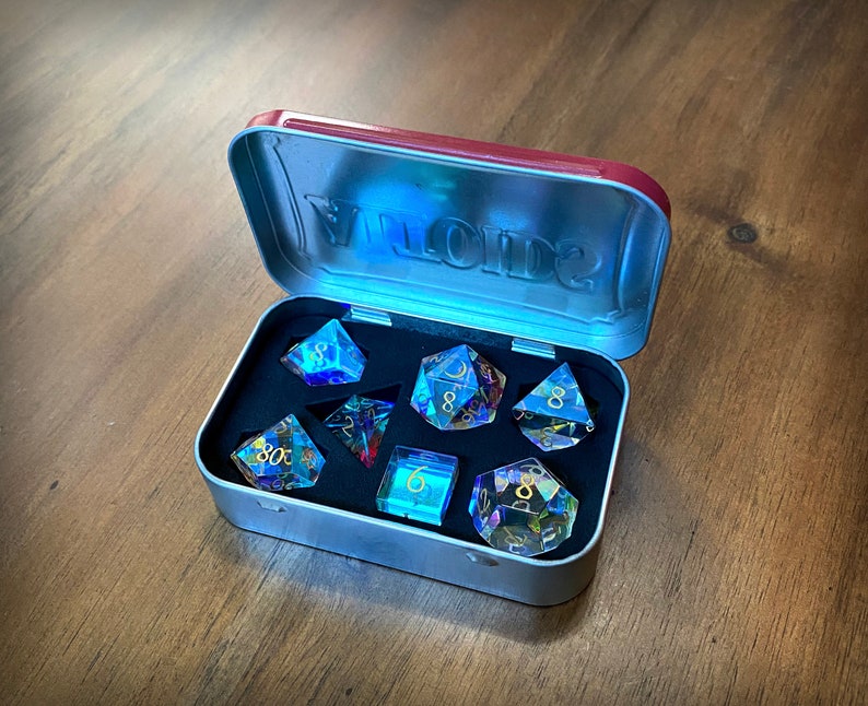 Altoid Dice Insert Foam DnD dice set D20 D6 D-8 D10 D4 image 4