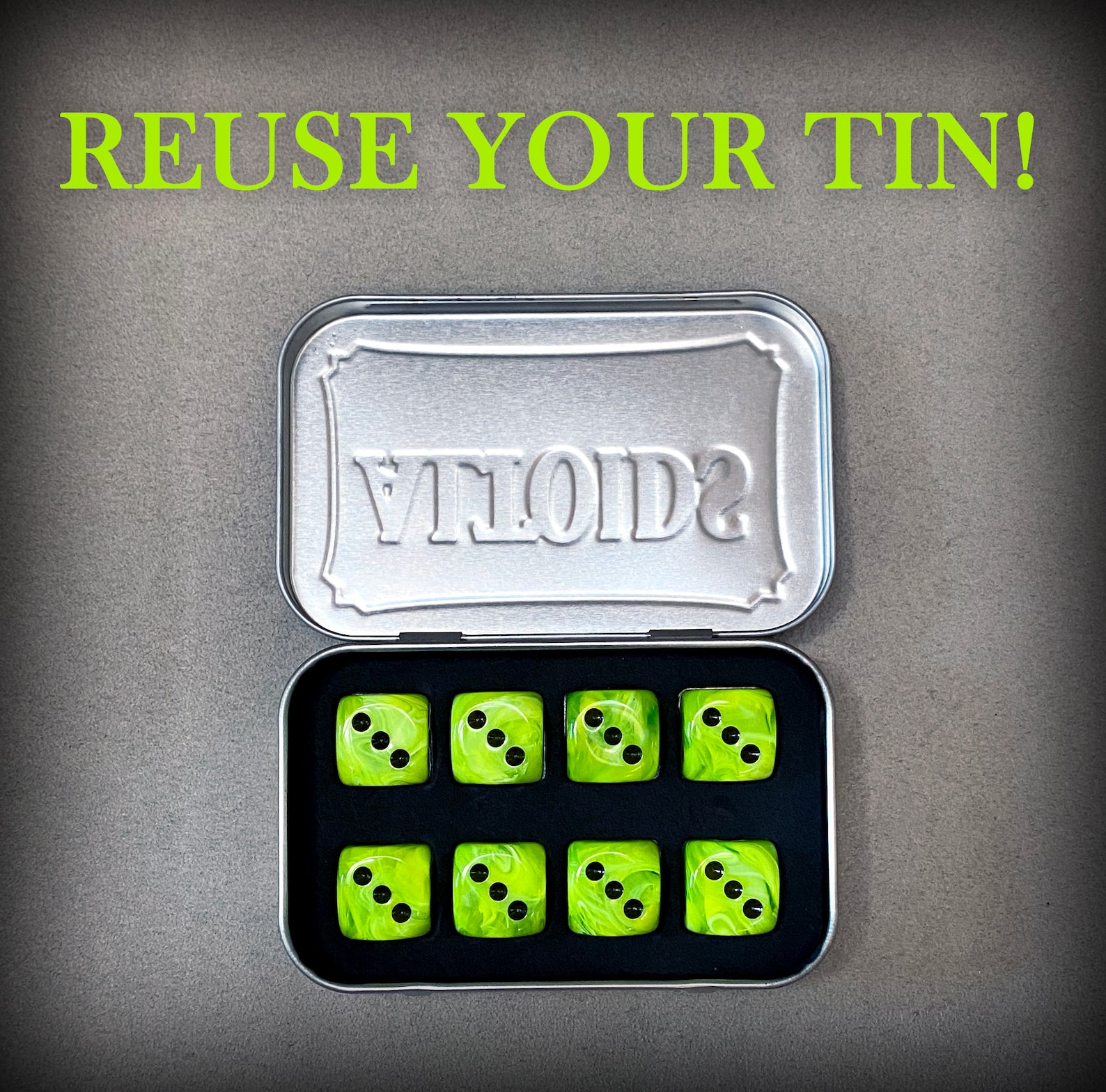 Altoid Dice Insert Foam Dnd Dice Set D20 D6 D8 Etsy