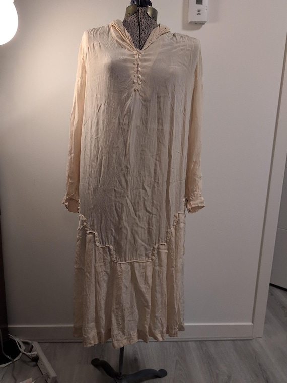 cream colored cap sleeve drop waist dress Cream Drop Waist Dress