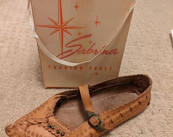 Skórzane buty Sabrina z lat 50. XX wieku (EU - 38)