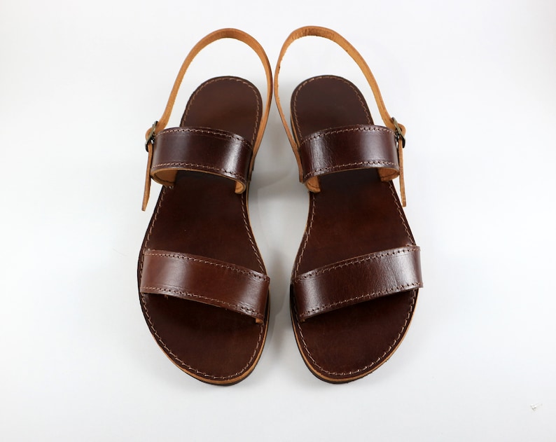 Greek sandals summer sandals ankle strap sandals Women sandals Women shoes Dark brown Gladiator Leather sandals