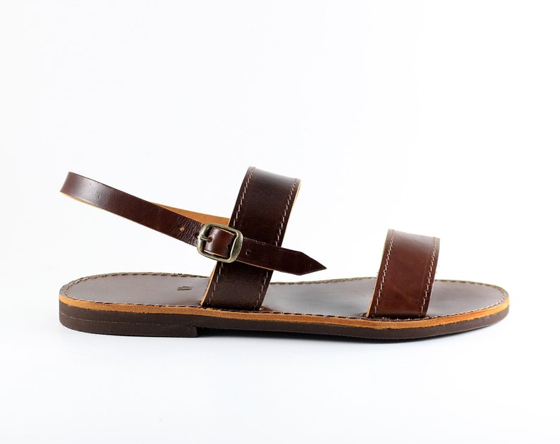Greek sandals summer sandals ankle strap sandals Women sandals Women shoes Dark brown Gladiator Leather sandals