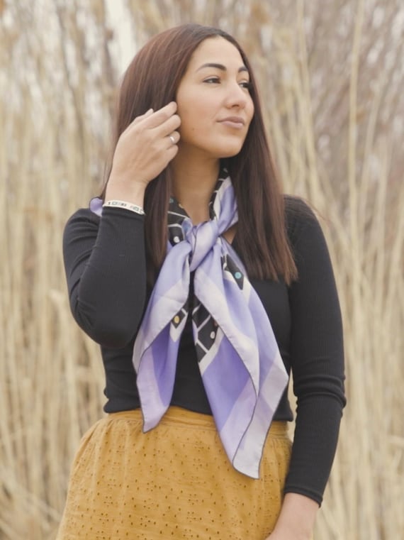 Four corners Silk Scarf Women main image 4