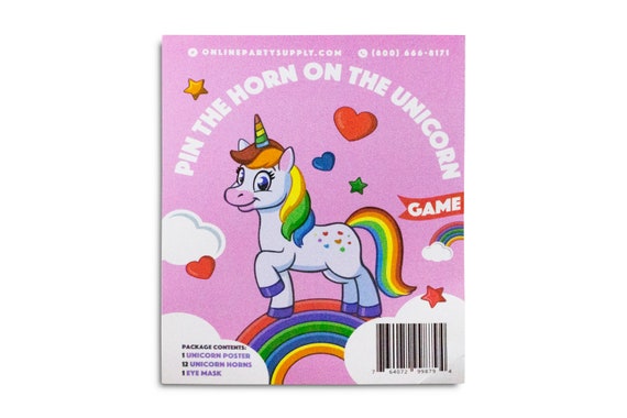Pin the Horn on the Unicorn Party Game Il_570xn