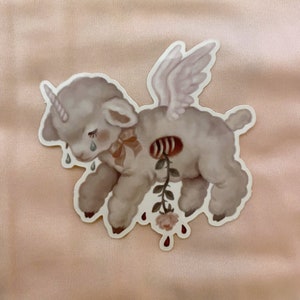 lamby ribs vinyl sticker