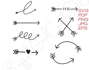 Download Curved Arrow Etsy