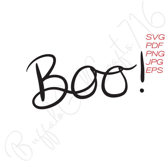 png. Boo Cut File SVG PDF