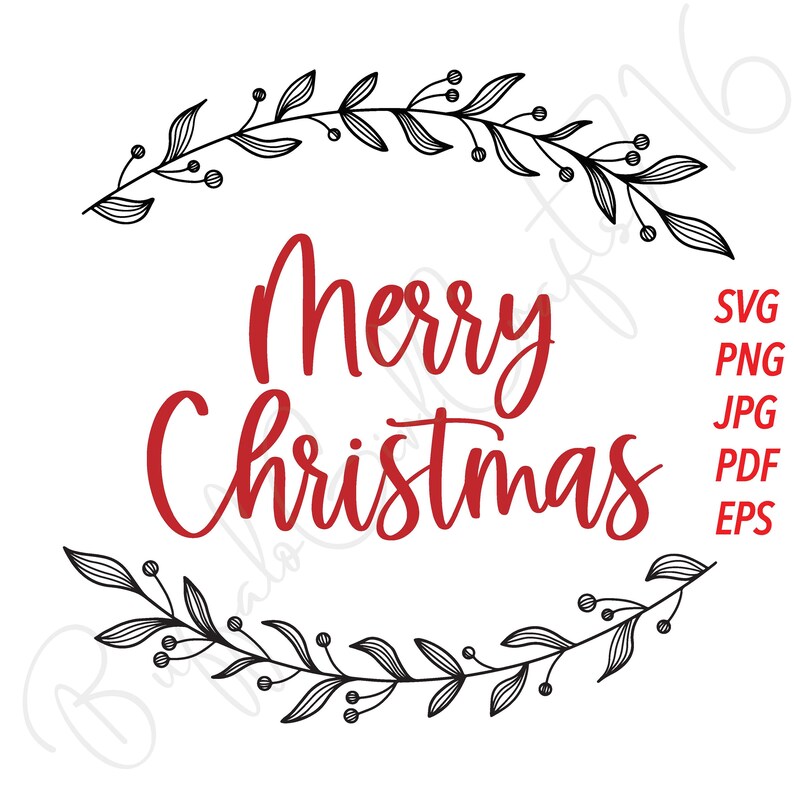 Frohe Weihnachten SVG PNG geschnitten Datei Cricut Silhouette | Etsy