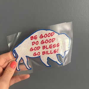 Buffalo Bills Water Resistant Sticker | Water Bottle Sticker | Car Sticker | Buffalo Bills Gifts | Buffalo Bills Zumba Decor |