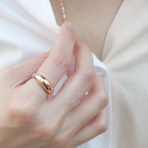 Dome Ring, Dome Ring Gold, Dome Rings For Women, Dome Ring 14K, Statement Ring, Chunky Rings, Minimalist Ring, Gold Dome Ring, Gold Ring