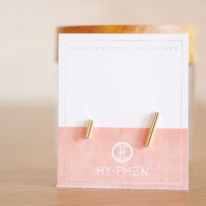 Minimalistische Ohrringe, Minimalistische Ohrringe, Minimalistische Ohrringe, Gold Ohrringe, Gold Ohrringe 14K, Kleine Stäbe, Ohrstecker Gold, Gold Ohrstecker