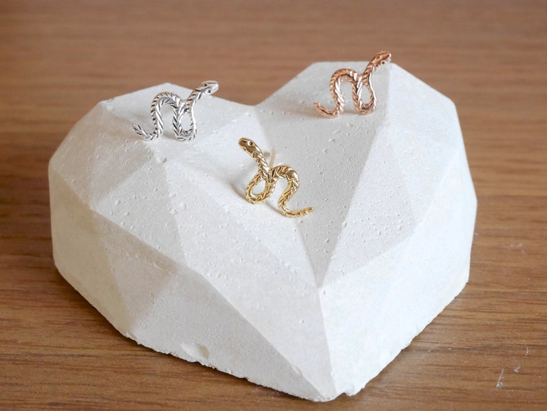 Snake Stud Earrings Snake Jewelry Gold Snake Earrings Snake Earring Baby Snake Earrings Snake Studs Snake Earrings Stud Earrings