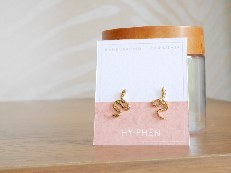 Snake Stud Earrings Snake Jewelry Gold Snake Earrings Snake Earring Baby Snake Earrings Snake Studs Snake Earrings Stud Earrings