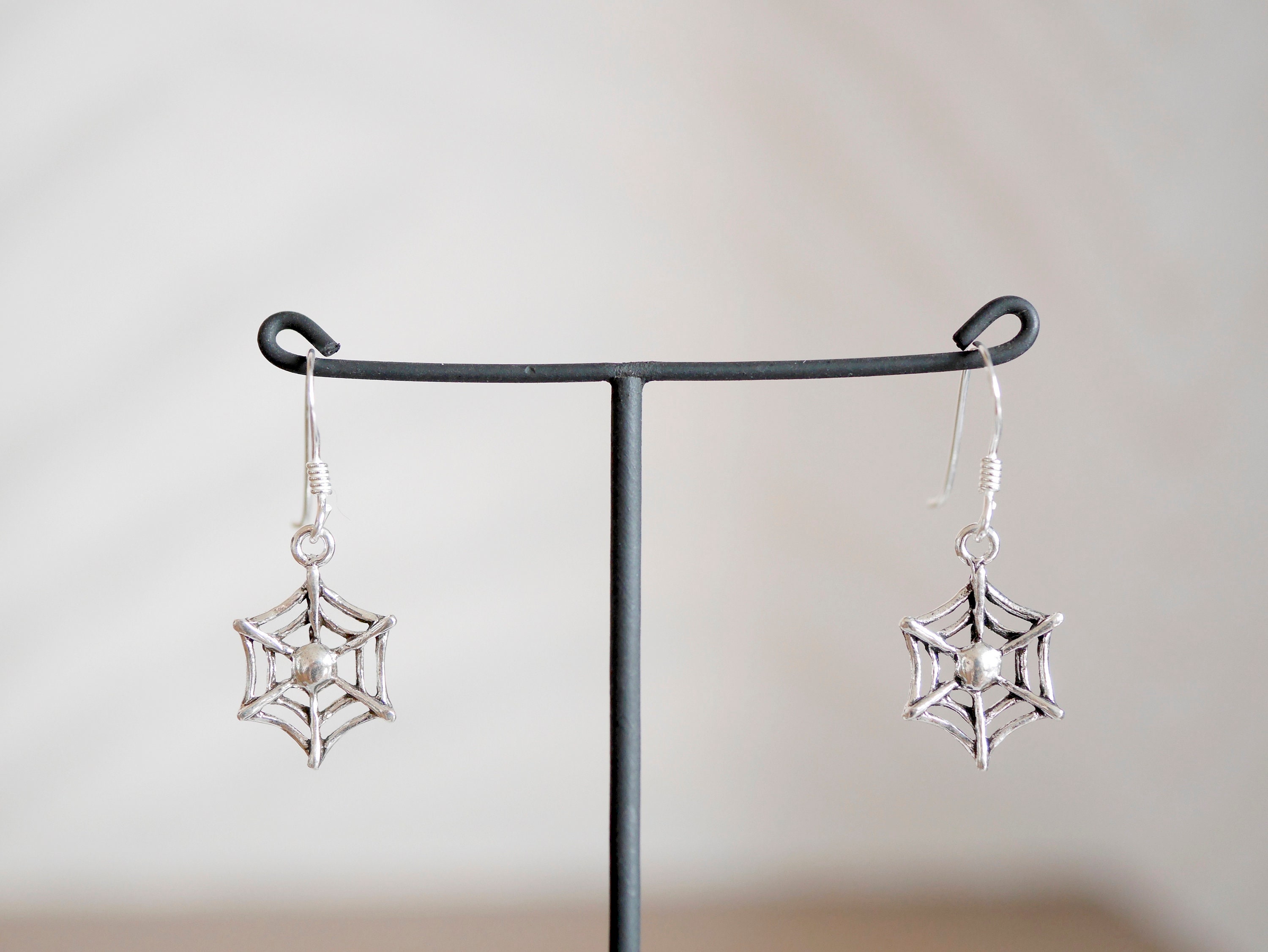 Gold Plated Spider Hoops Earrings main image 1