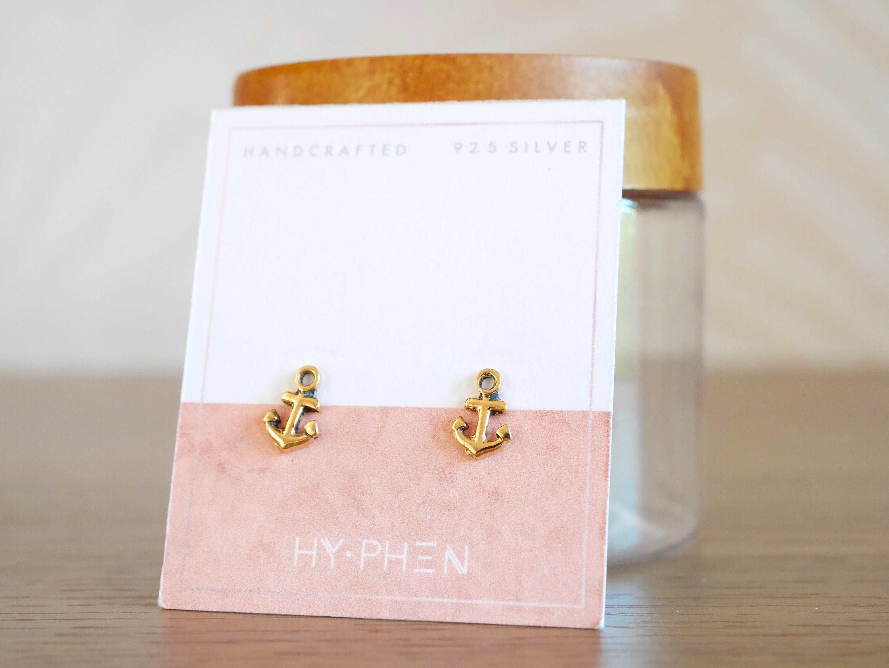 Minimalist Sterling Silver Anchor Earrings Gold Anchor Jewelry - Etsy