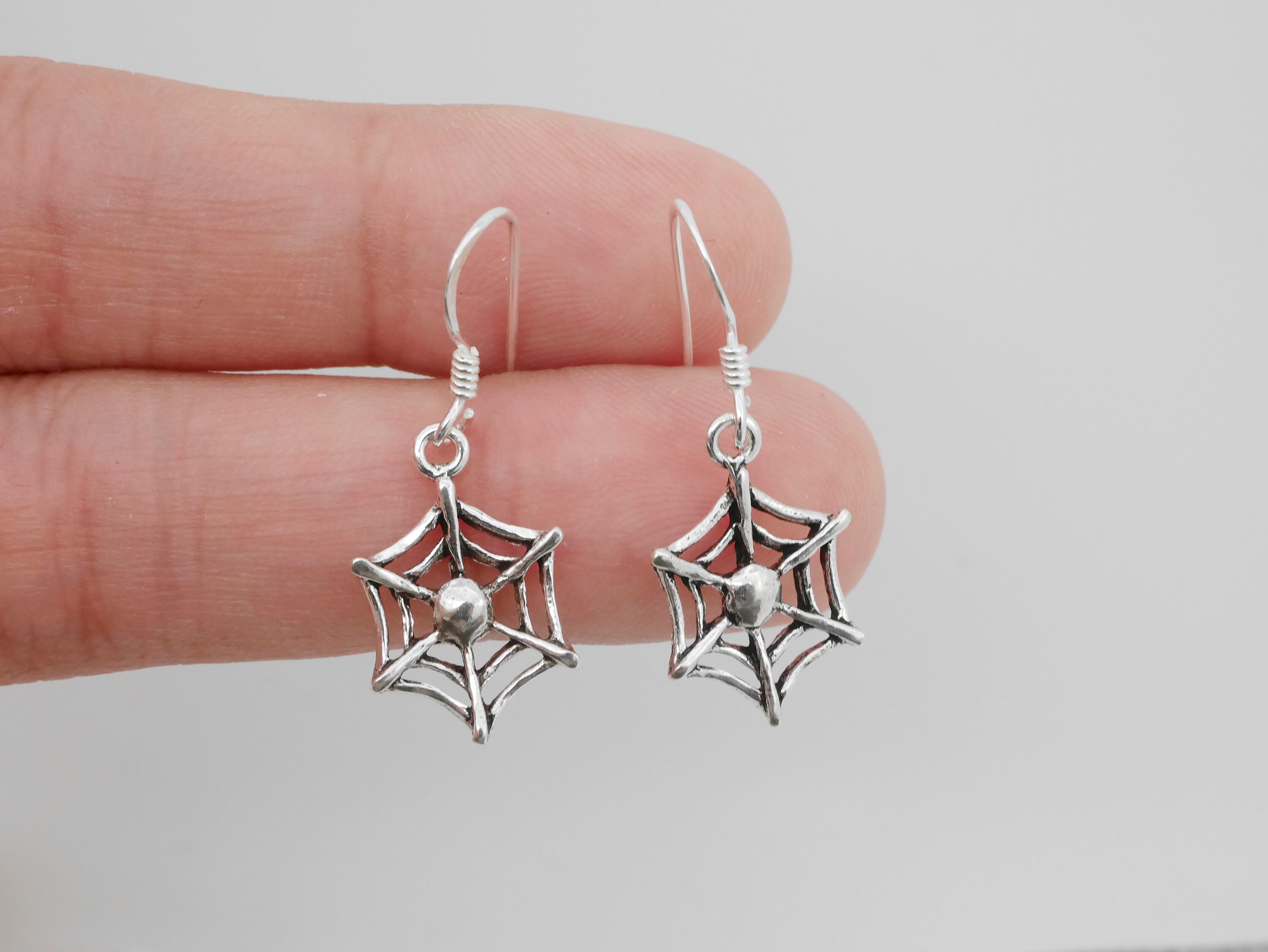 Gold Plated Spider Hoops Earrings main image 0