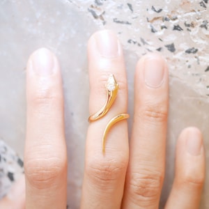 Snake Ring, Serpent Ring, Snake Midi Ring, Midi Ring, Gold Snake Ring, Snake Jewelry, Statement Ring, Wrap Ring, Unique Ring