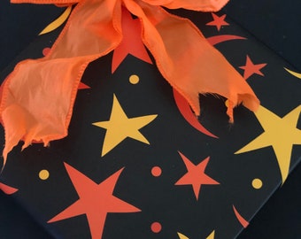 Samhain Stars Wrapping Paper