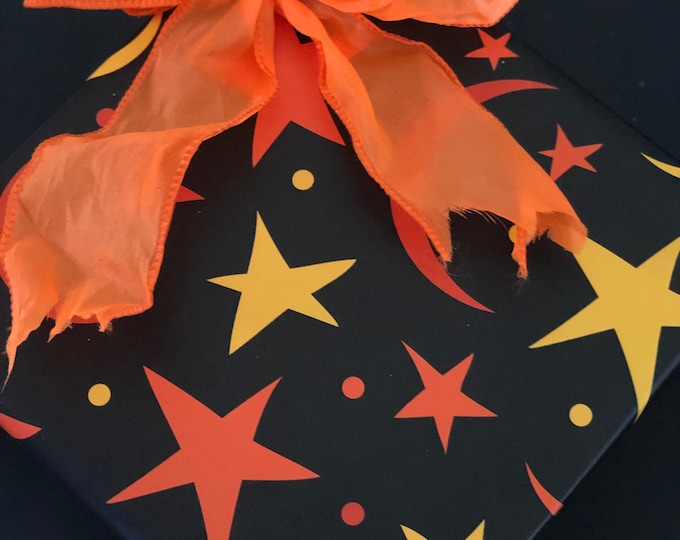 Samhain Halloween Stars Wrapping Paper