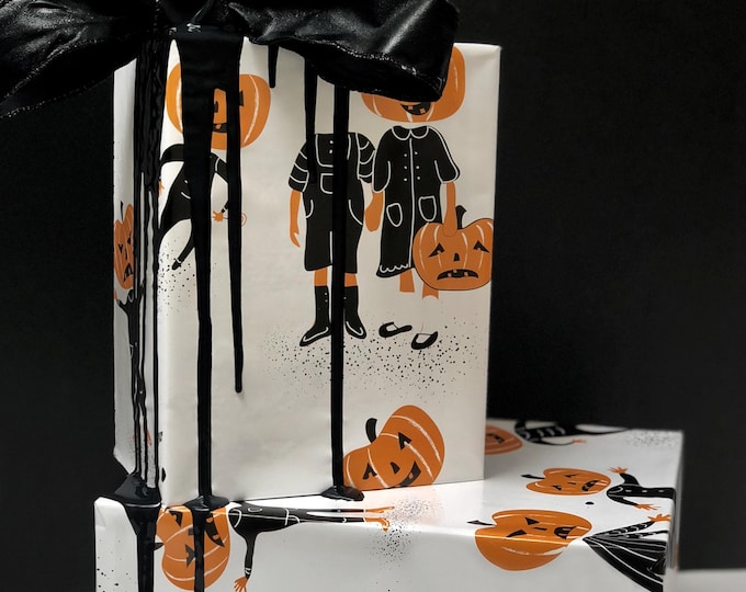 Pumpkin Troublemakers Wrapping Paper