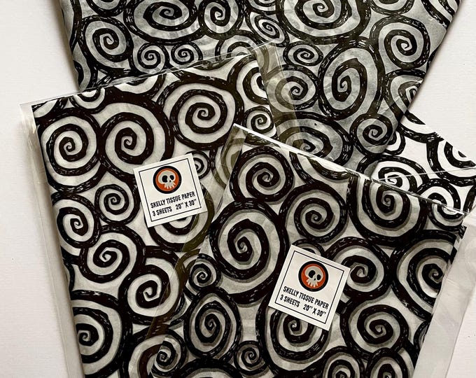 Featured listing image: Nightmare Swirl Tissue Paper