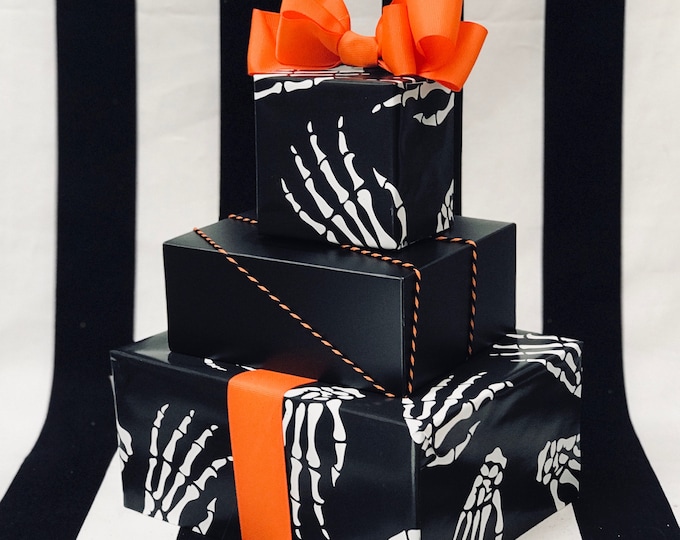 Featured listing image: Idle Hands Skeleton Wrapping Paper