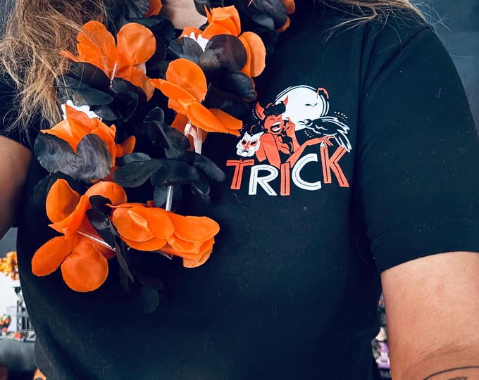 Featured listing image: Summerween Flower Lei Necklace with Ghosts and Bats