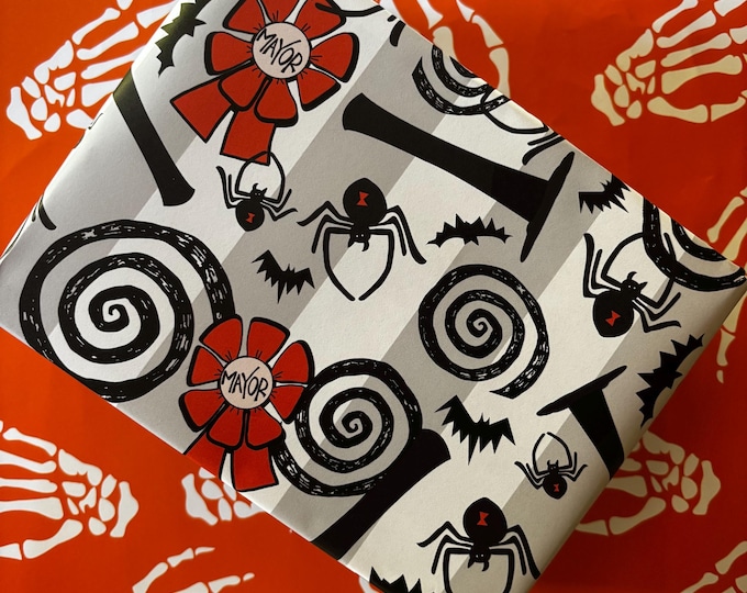 Mayor of Halloweentown Wrapping Paper Orange Edition