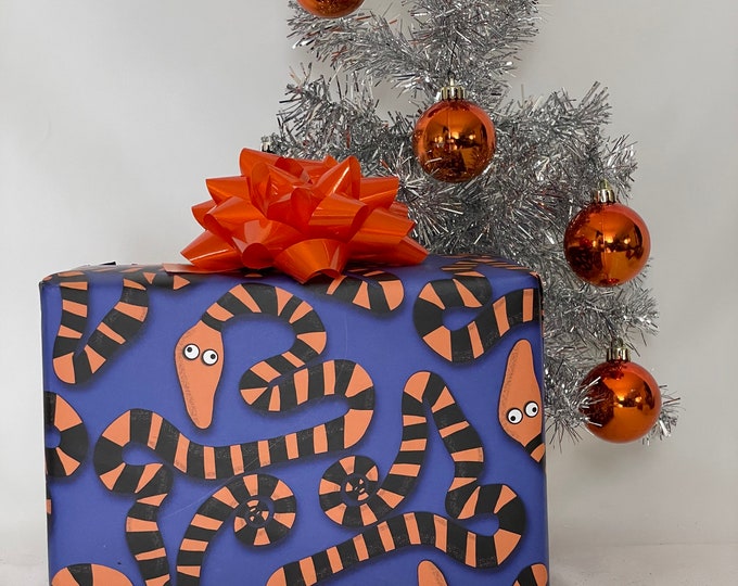 Featured listing image: Nightmare Before Christmas Snake Wrapping Paper