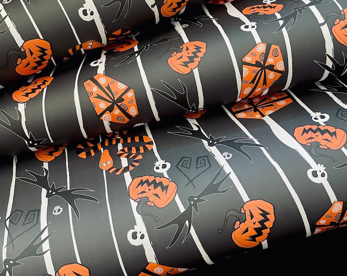 Featured listing image: Halloween’s MVP Skellington Wrapping Paper