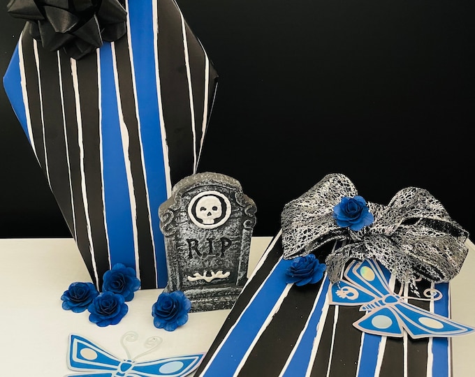 Black & Blue Pumpkin King Wrapping Paper