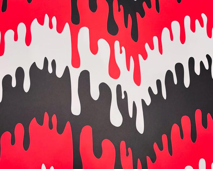 Black & Red Slime Wrapping Paper