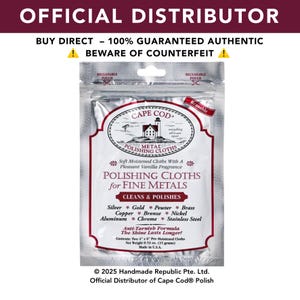 Cape Cod® Metal Polishing Cloths - Foil Pack (Official Distributor SALE!)
