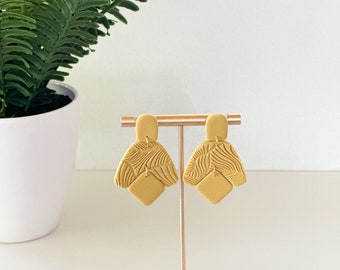 Francesca Earrings / Gift for her / Polymer Clay Earrings / Boho / Dangles / Handmade