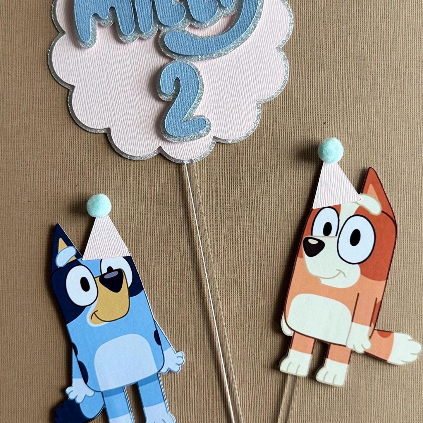 Bluey Party Cake Topper