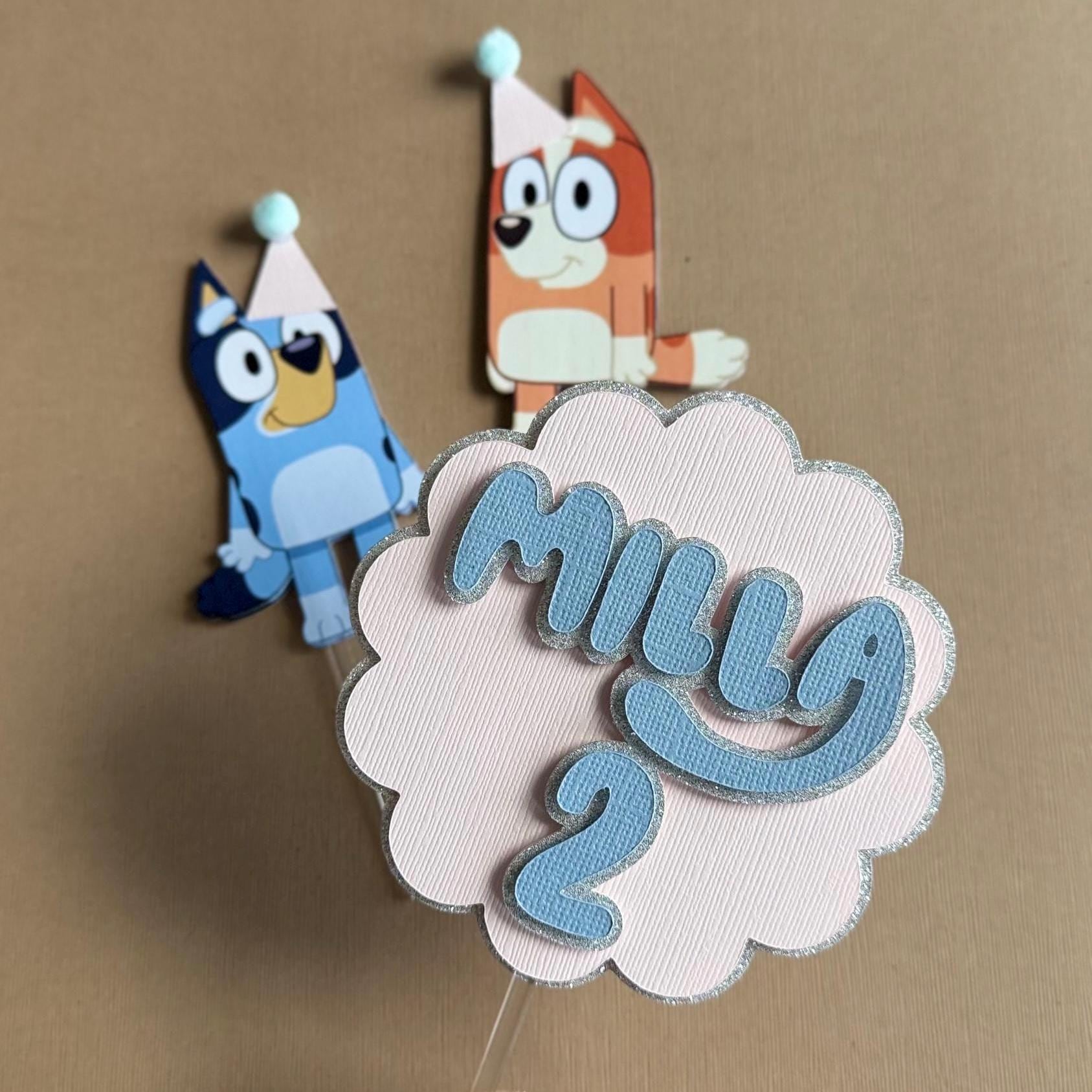 Bluey Party Cake Topper