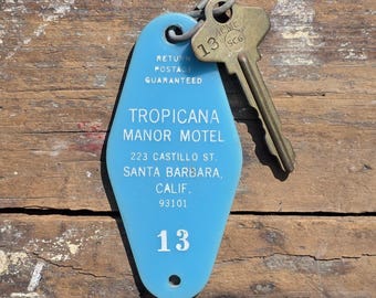 Santa Barbara Tropicana Manor Motel Key and Fob: Real Estate Advertising