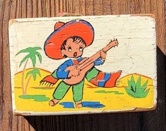 Olvera Street Los Angeles California Folk Art Coin Bank