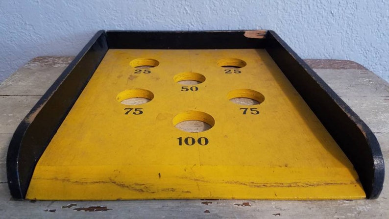Vintage Carnival Style Skeet Ball Floor Game