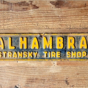 Alhambra California License Plate Topper
