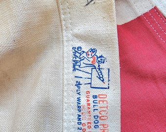 Vintage California Flag by Dettra 1950's Era Bull Dog Bunting 4' X