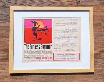 1965 Endless Summer Original Surf Film Poster – John Van Hamersveld Artwork