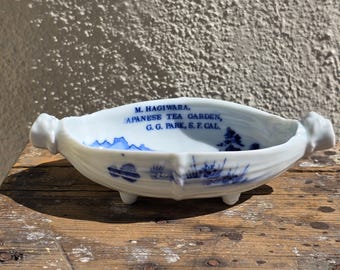Early 1900s Japanese Souvenir Bowl – Golden Gate Park Souvenir M. Hagiwara