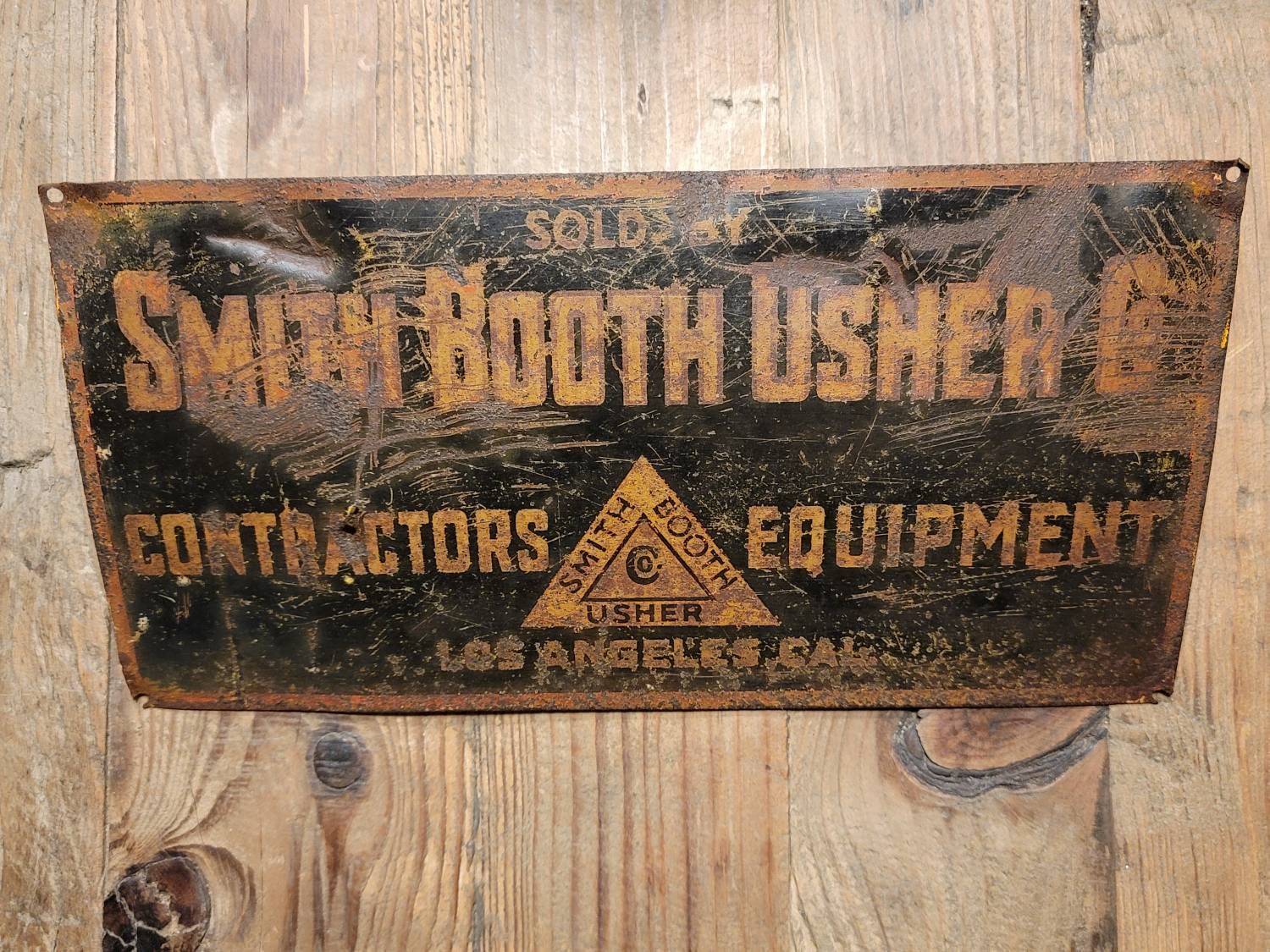 Los Angeles California Smith Booth Usher Co Display Sign Etsy