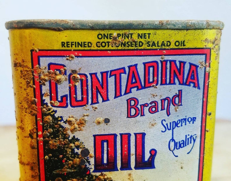 Contadina Salad Dressing Advertising Tin
