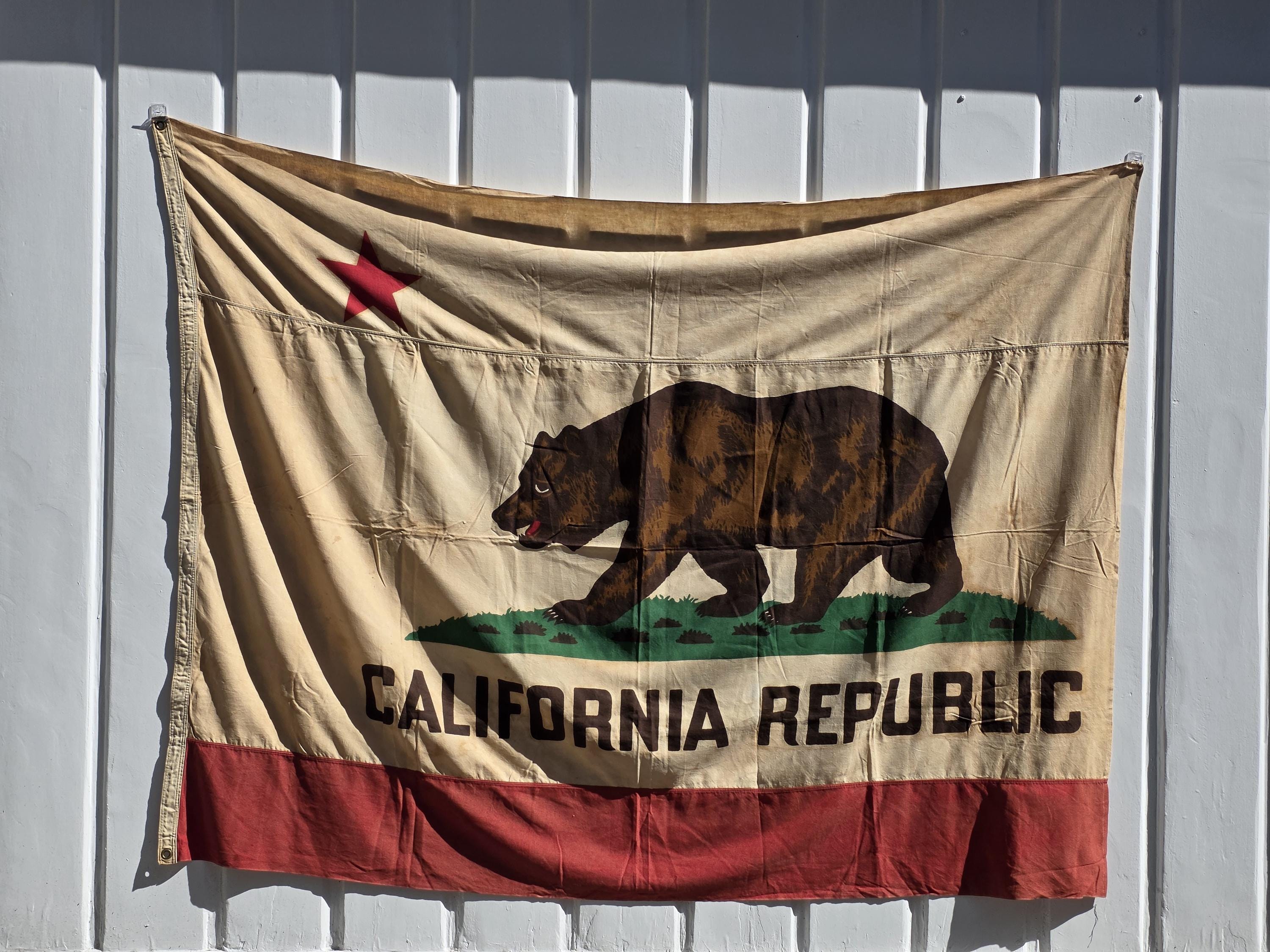 Antique California State Flag - Etsy